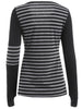 Long Sleeve Stripe Panel T-shirt