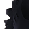 Shredded Sleeve Scoop Neck Sweatshirt