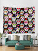 Skulls Heart Flower Tapestry Wall Art Home Decoration