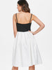 Black Cats Print Open Back Retro Dress