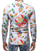 Colorful Leaves Print Digital Printing Shirt