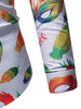 Colorful Leaves Print Digital Printing Shirt