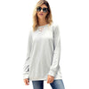 Lace Insert Shredding Sweatshirt