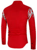 Checked Panel Printed Long Sleeve Shirt