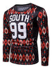 Number Letter Print Long Sleeve T-shirt