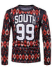 Number Letter Print Long Sleeve T-shirt