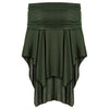 Off The Shoulder Asymmetric Overlap Solid Color Knit Poncho Women Pullover Blouse