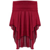 Off The Shoulder Asymmetric Overlap Solid Color Knit Poncho Women Pullover Blouse