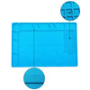 34 x 23cm Magnetic Heat Insulation Silicone Pad Desk Mat Maintenance Platform with Magnetic Section for BGA Soldering Repair Station