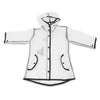 Children Hooded Fringe Transparent Rain Coat Rainsuit Rainwear