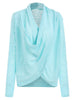 Cross Drape Wrap Sweater