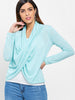 Cross Drape Wrap Sweater