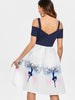 Dancing Girl Print A Line Dress
