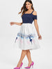 Dancing Girl Print A Line Dress