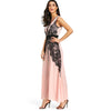 Lace Insert Party Maxi Dress