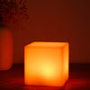 USB Rechargeable LED Cube Shape Night Light with Remote Control for Bedroom