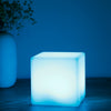 USB Rechargeable LED Cube Shape Night Light with Remote Control for Bedroom