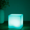 USB Rechargeable LED Cube Shape Night Light with Remote Control for Bedroom