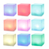 USB Rechargeable LED Cube Shape Night Light with Remote Control for Bedroom
