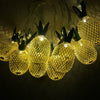 Iron Golden Pineapple LED String Lights Home Decor Light