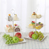 3 Tiers Fruit Tray Dessert Tower Wedding Party Cake Stand