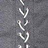 Drawstring Lace Up Solid Color Sleeveless Hoodie