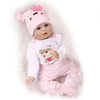 NPK Simulated Cute Soft Touch Lifelike Silicone Baby Girl Reborn Toy