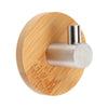 Wall Mounted Bamboo Wooden Coat Hook Rack