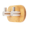Wall Mounted Bamboo Wooden Coat Hook Rack