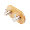 Wall Mounted Bamboo Wooden Coat Hook Rack