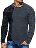 Spliced Raglan Sleeve Pullover Sweater