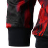 Long Sleeve Splatter Print Drawstring Hoodie