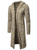 Space Dye Hooded Longline Cardigan