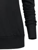 Buttoned Turtleneck Sweatshirt