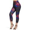 Print High Waisted Capri Leggings
