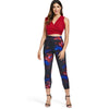 Print High Waisted Capri Leggings