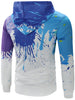 Paint Splatter Long Sleeve Hoodie