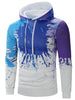Paint Splatter Long Sleeve Hoodie