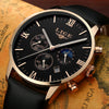 Fashion Mens New Design Elegant Analog Leather Business Dress Watch