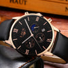 Fashion Mens New Design Elegant Analog Leather Business Dress Watch