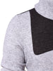 Shawl Collar Color Block T-shirt