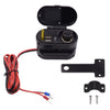 CS - 682A1 Motorcycle Cigarette Lighter USB Charger with Voltmeter Time Display