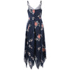 Spaghetti Strap Print Long Dress