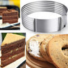 Layer Cake Slicer Adjustable Retractable Stainless Steel Mousse Mold Round Baking Kit Mould Cut Tools