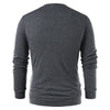 Collarless Double Breasted Solid Color Cardigan