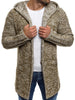 Space Dye Hooded Longline Cardigan