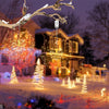 LH - BOM - YHD198WW 198 LEDs Hanging Starburst Light with Remote Control