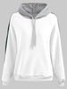Striped Edge Drawstring Hoodie