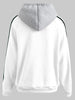 Striped Edge Drawstring Hoodie