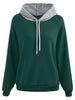 Striped Edge Drawstring Hoodie